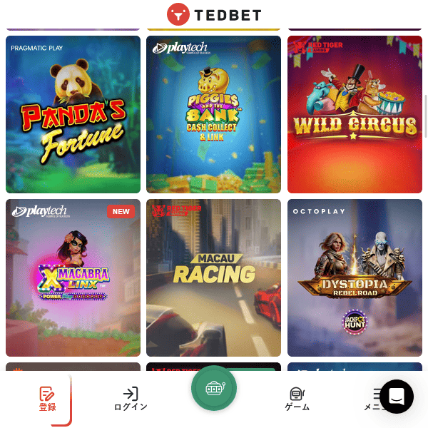 Tedbet スロット新着